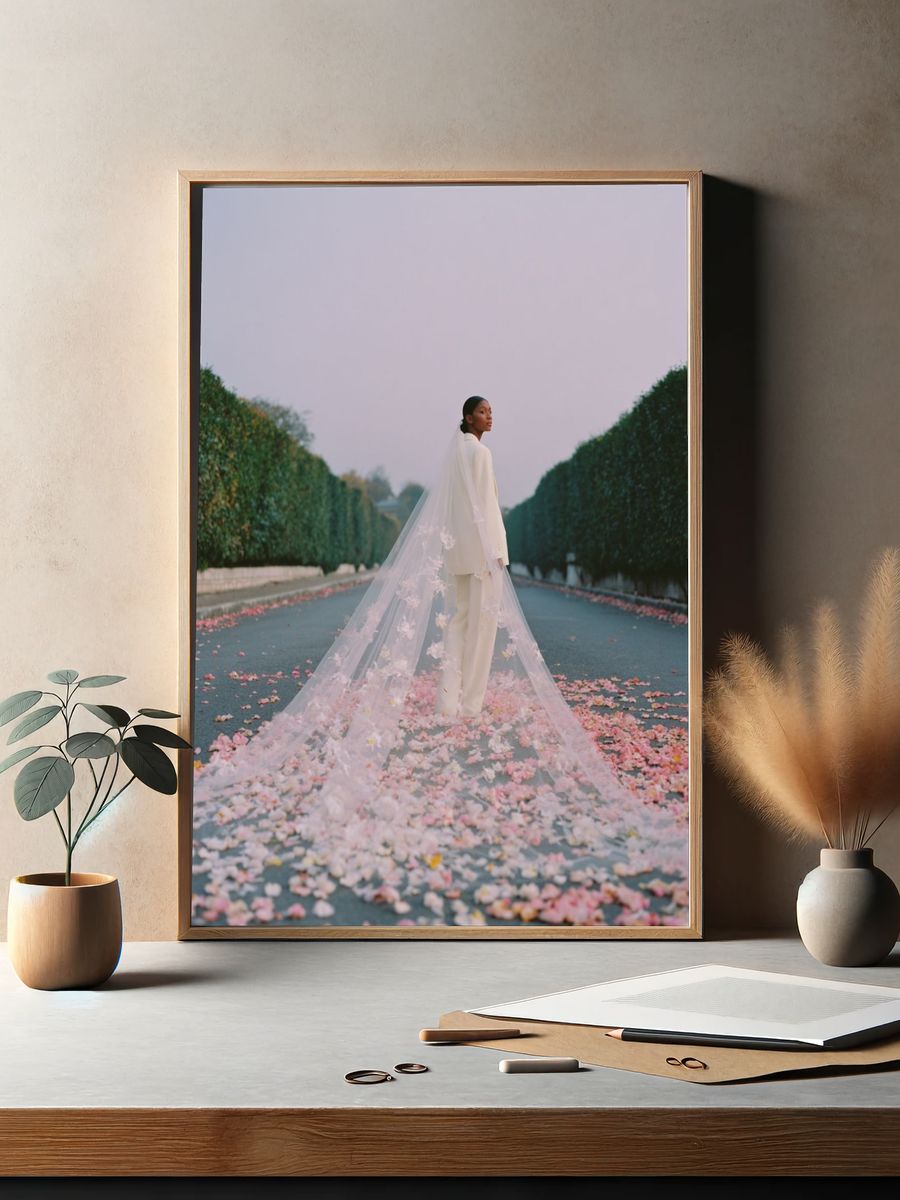 Bridal Veil Garden Portrait Print. — room view 2