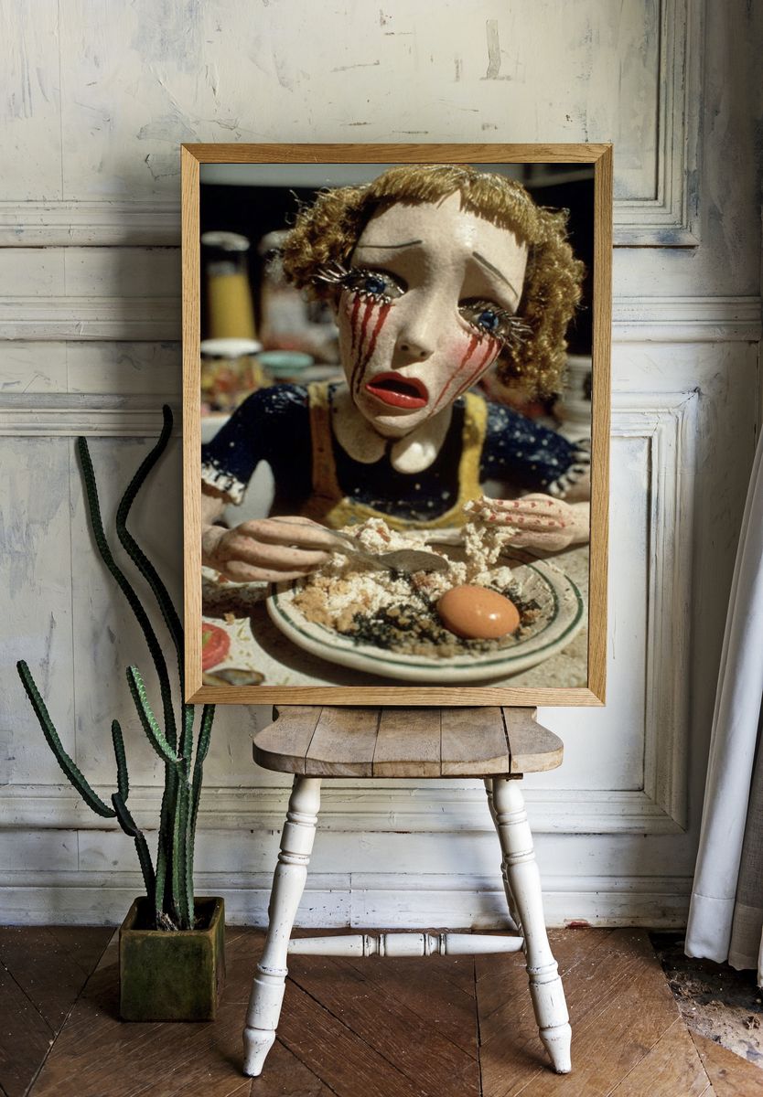 Surreal Doll Portrait Poster. — room view 1