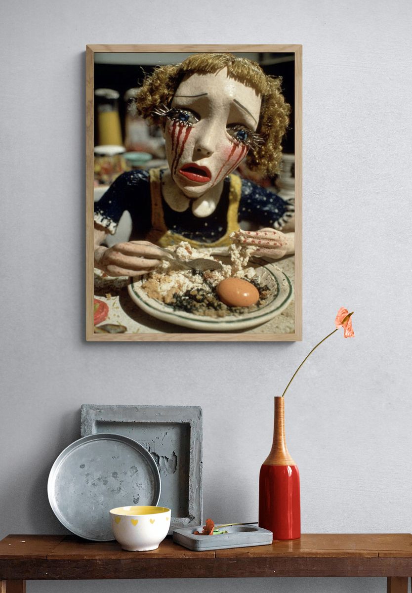 Surreal Doll Portrait Poster. — room view 3