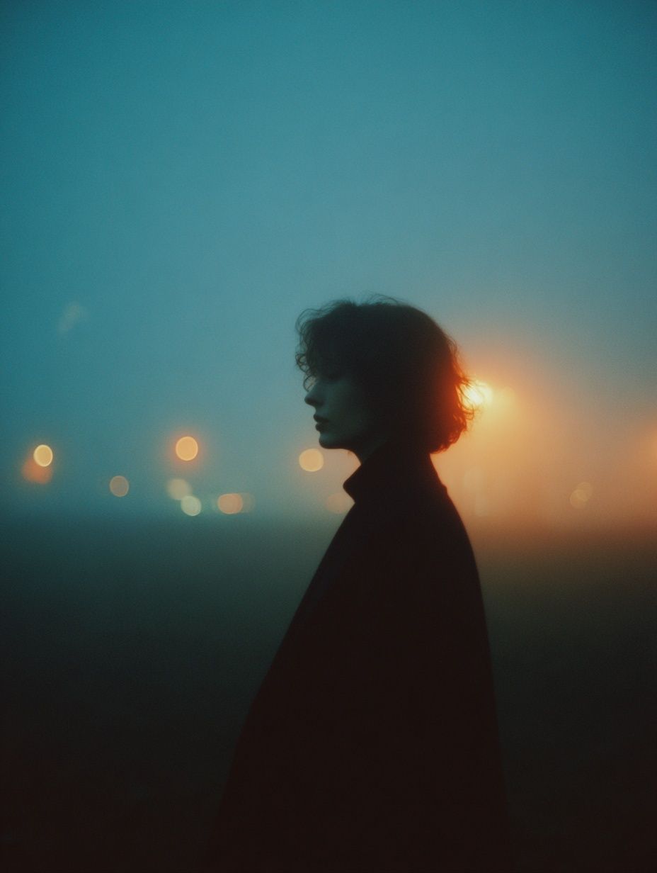 Silhouette in Fog — Photography Print. poster detail