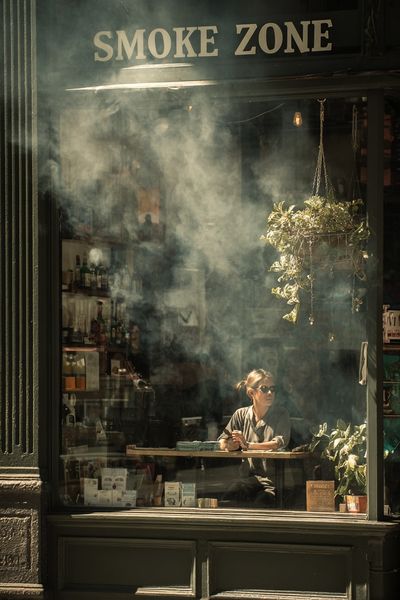 Smoke Zone Café — Photography Print. poster print
