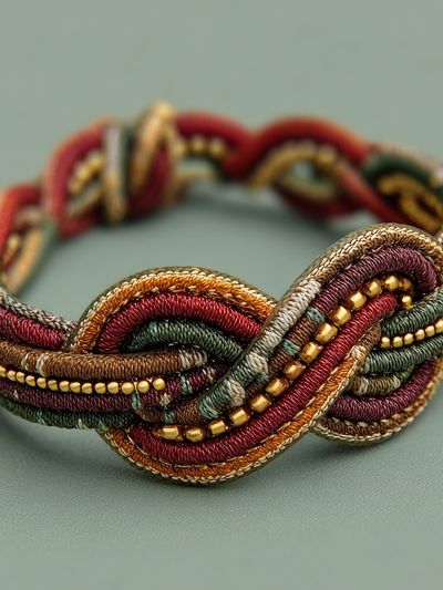 Braided Textile Bracelet Photography Poster. poster print