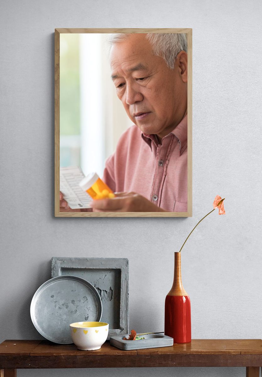 Senior Reading Prescription Photography Poster. — room view 3