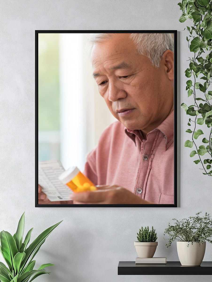 Senior Reading Prescription Photography Poster. — room view 4