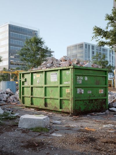 Urban Construction Dumpster Photography Poster. poster print