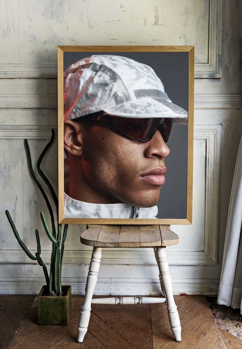 Futuristic Portrait Photography Poster. — room view 1
