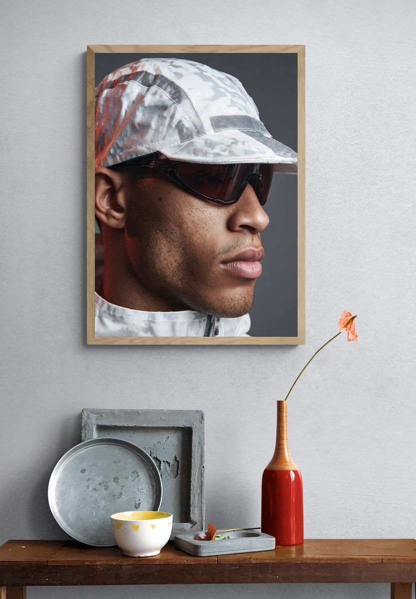 Futuristic Portrait Photography Poster. — room view 3