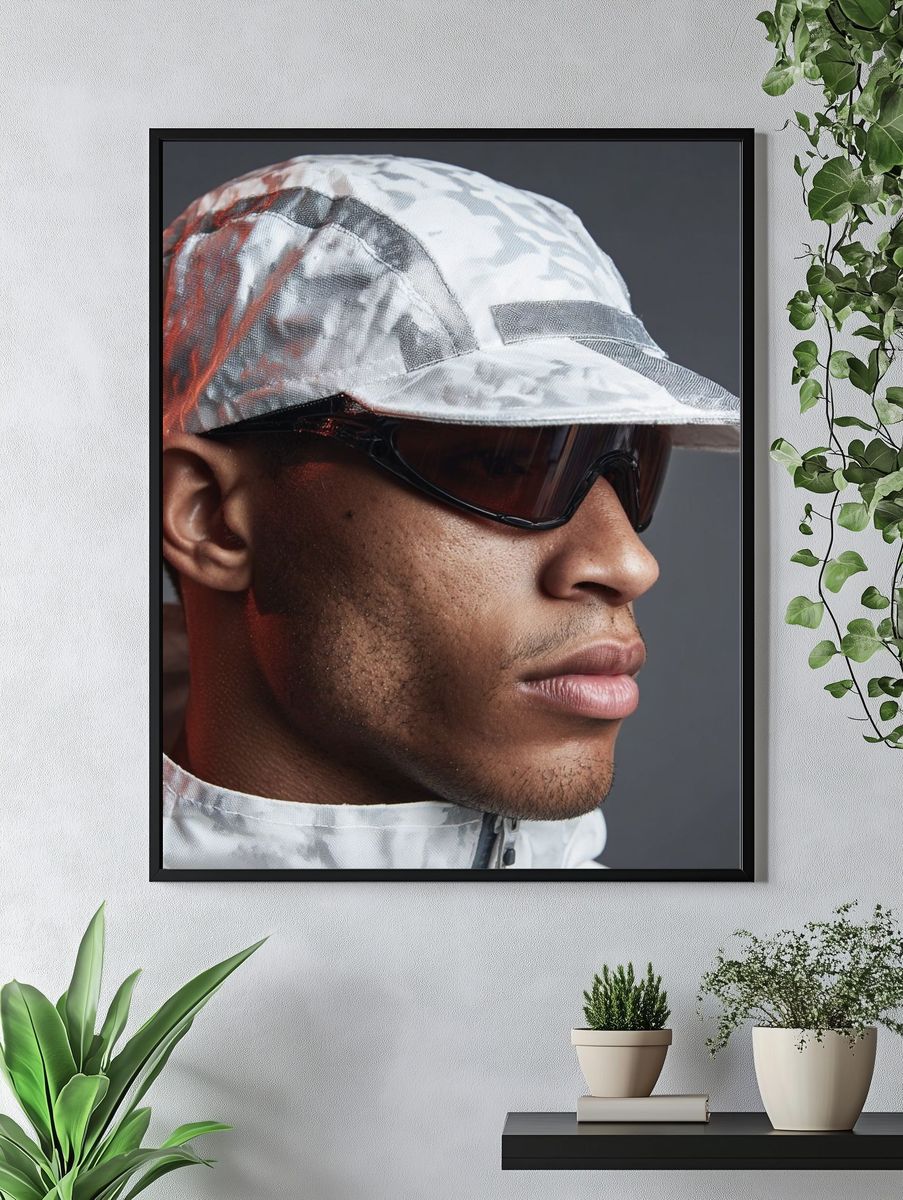 Futuristic Portrait Photography Poster. — room view 4