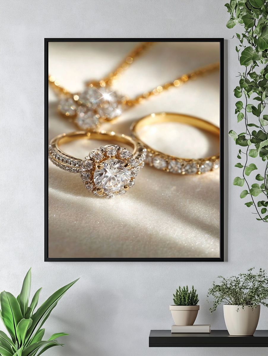 Diamond Rings Photography Poster. — room view 4