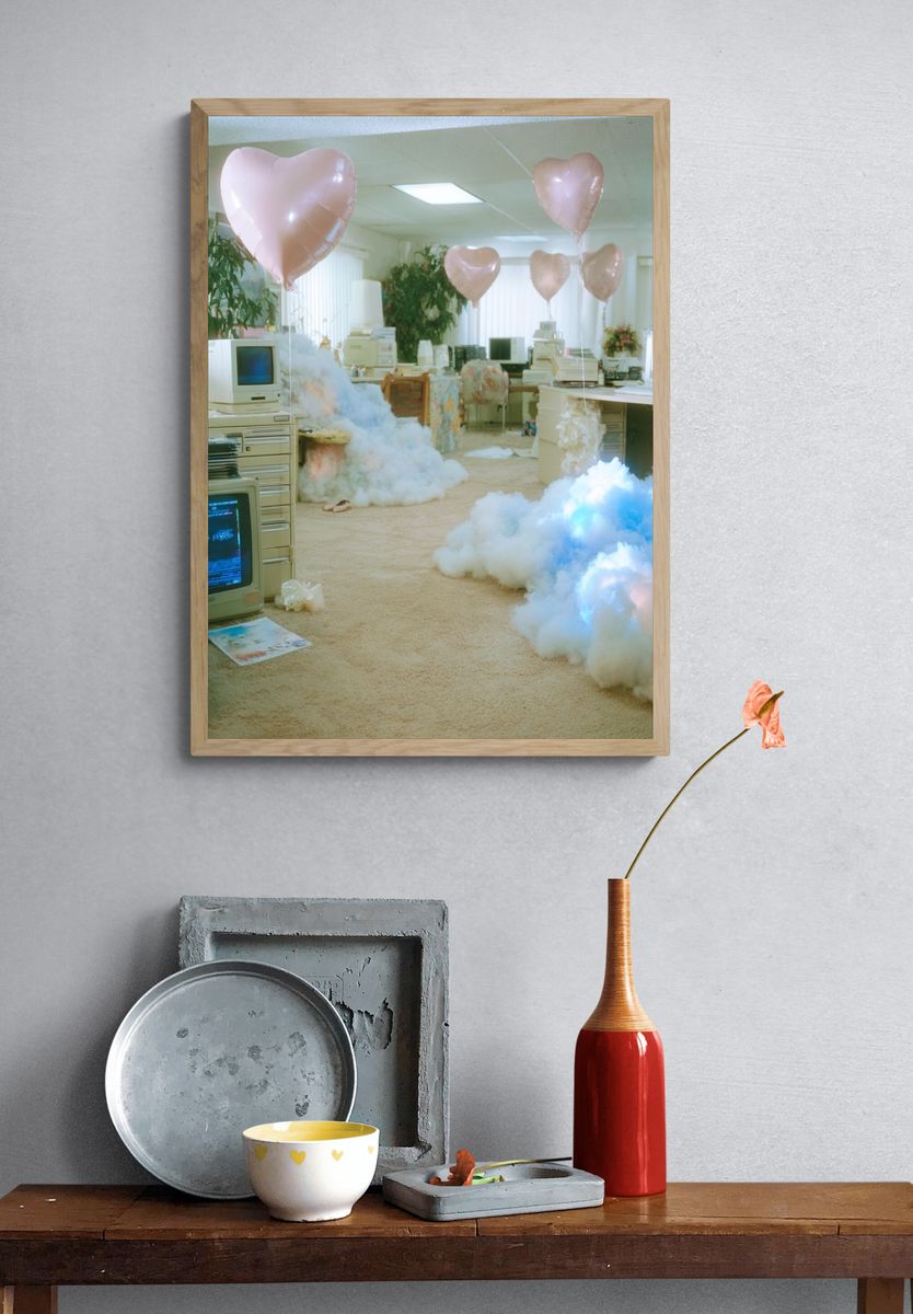 Dreamy Retro Office Poster. — room view 3
