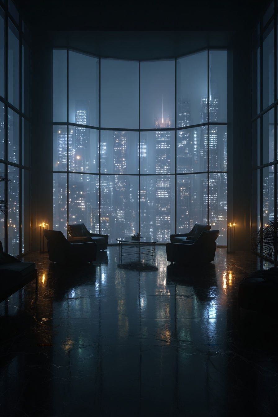 Rainy City Lounge Photography Poster. poster detail