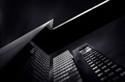 Monochrome City Towers Photography Poster. poster print