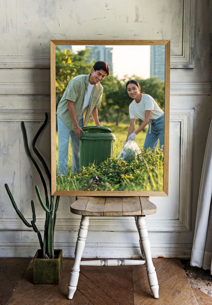 Park Cleanup Photography Poster. — room view 1