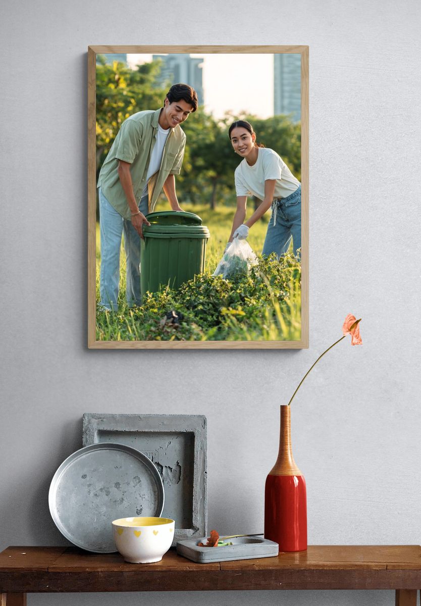 Park Cleanup Photography Poster. — room view 3