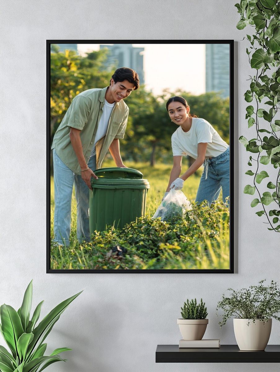 Park Cleanup Photography Poster. — room view 4