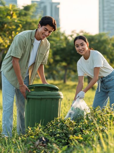 Park Cleanup Photography Poster. poster print