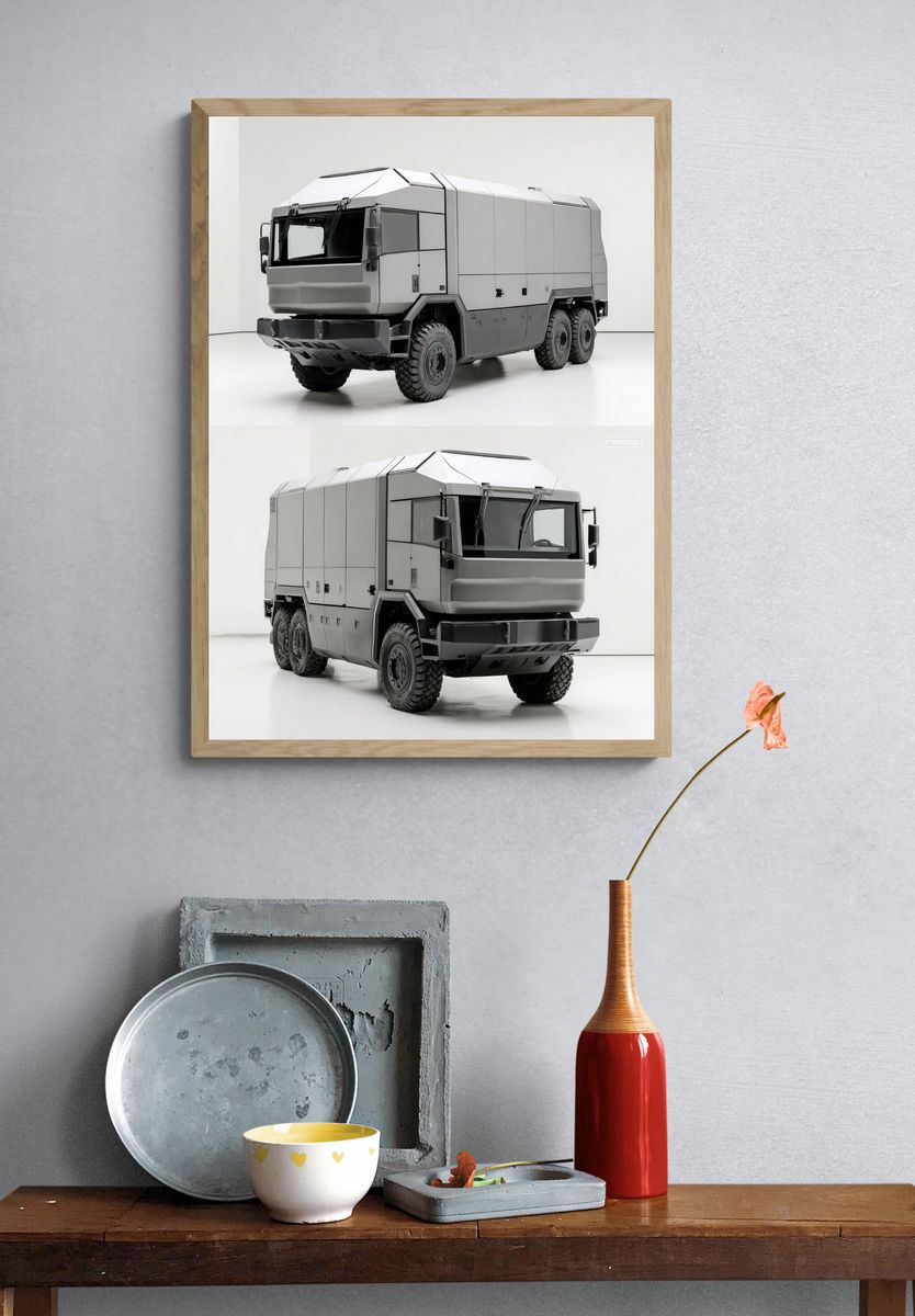Armored Truck Photography Poster. — room view 3