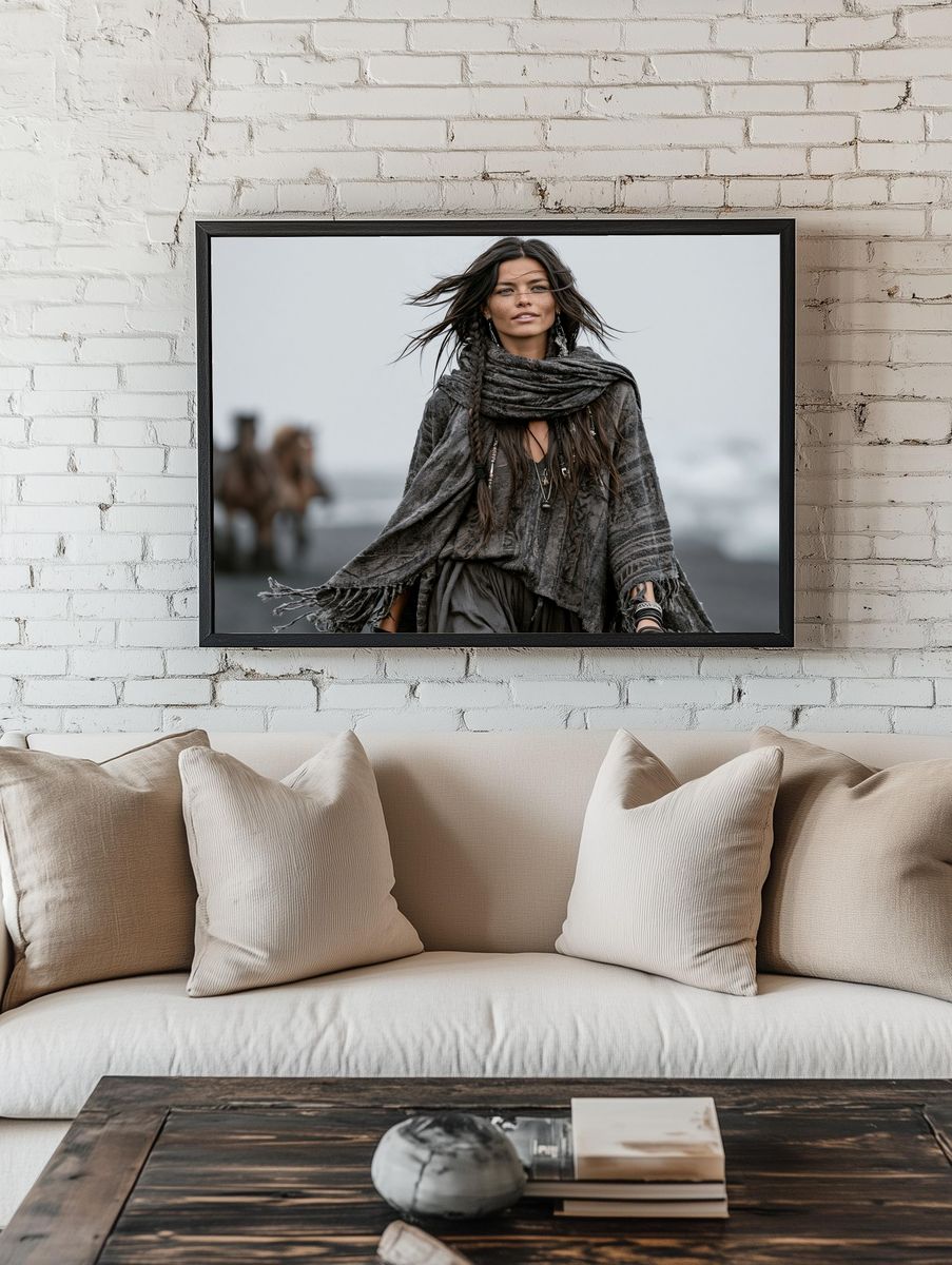 Boho Portrait Photography Poster. — room view 1