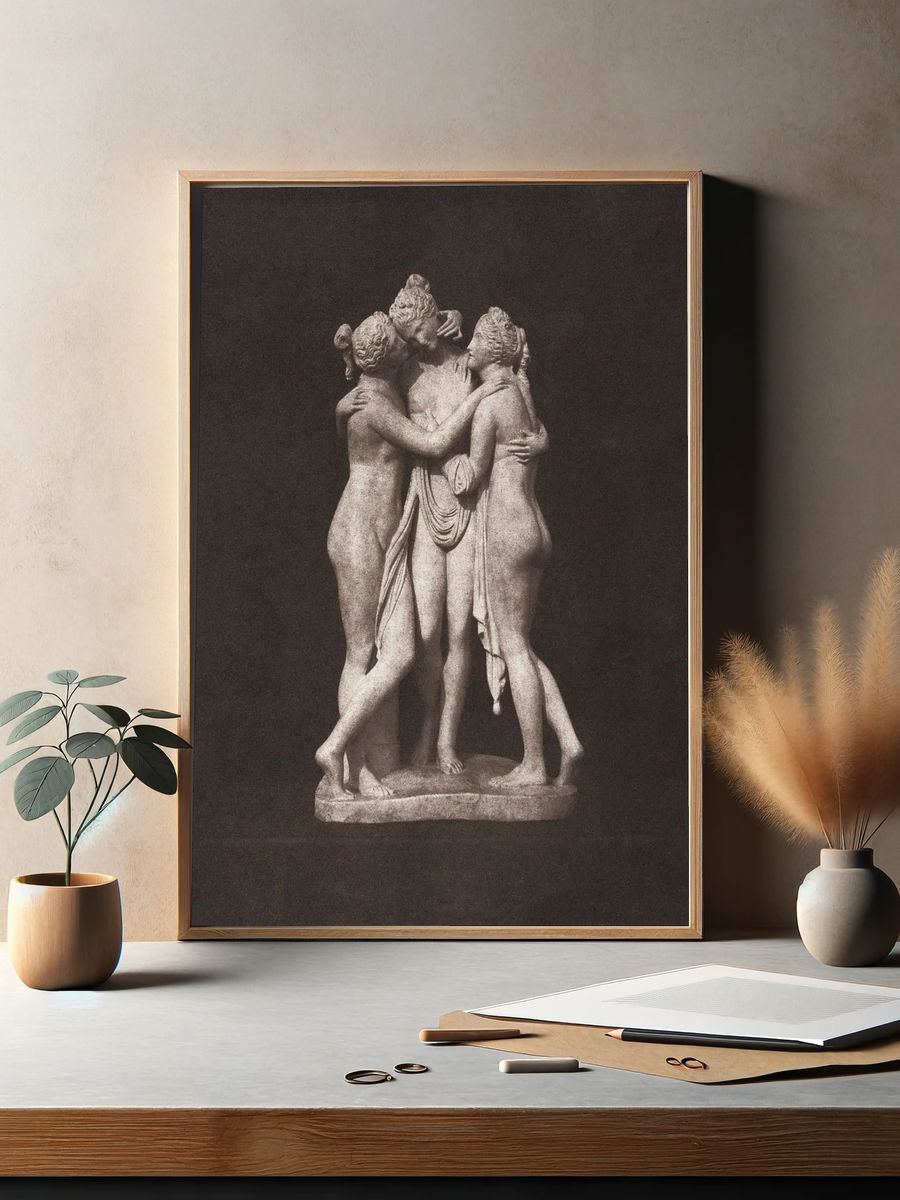 Sensual nude sculpture, Three Graces. — room view 2