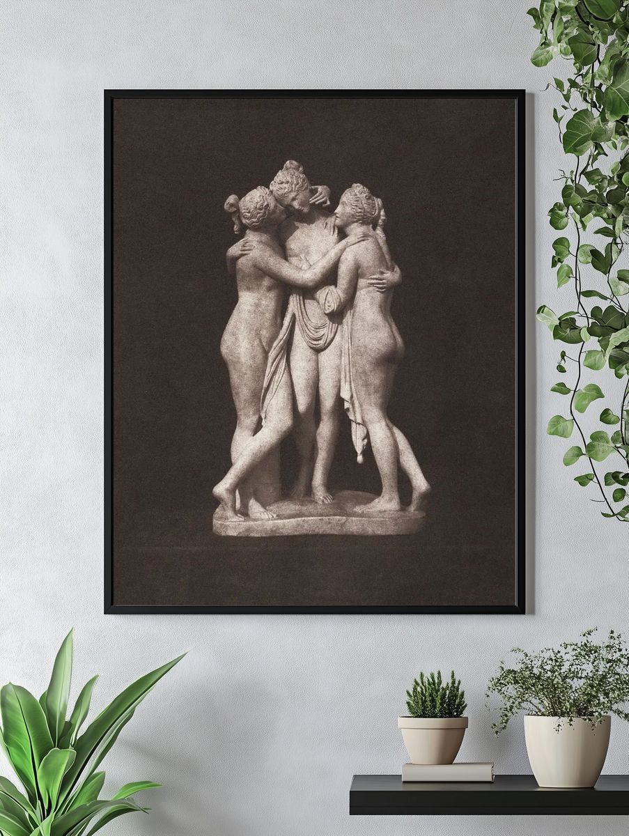 Sensual nude sculpture, Three Graces. — room view 4
