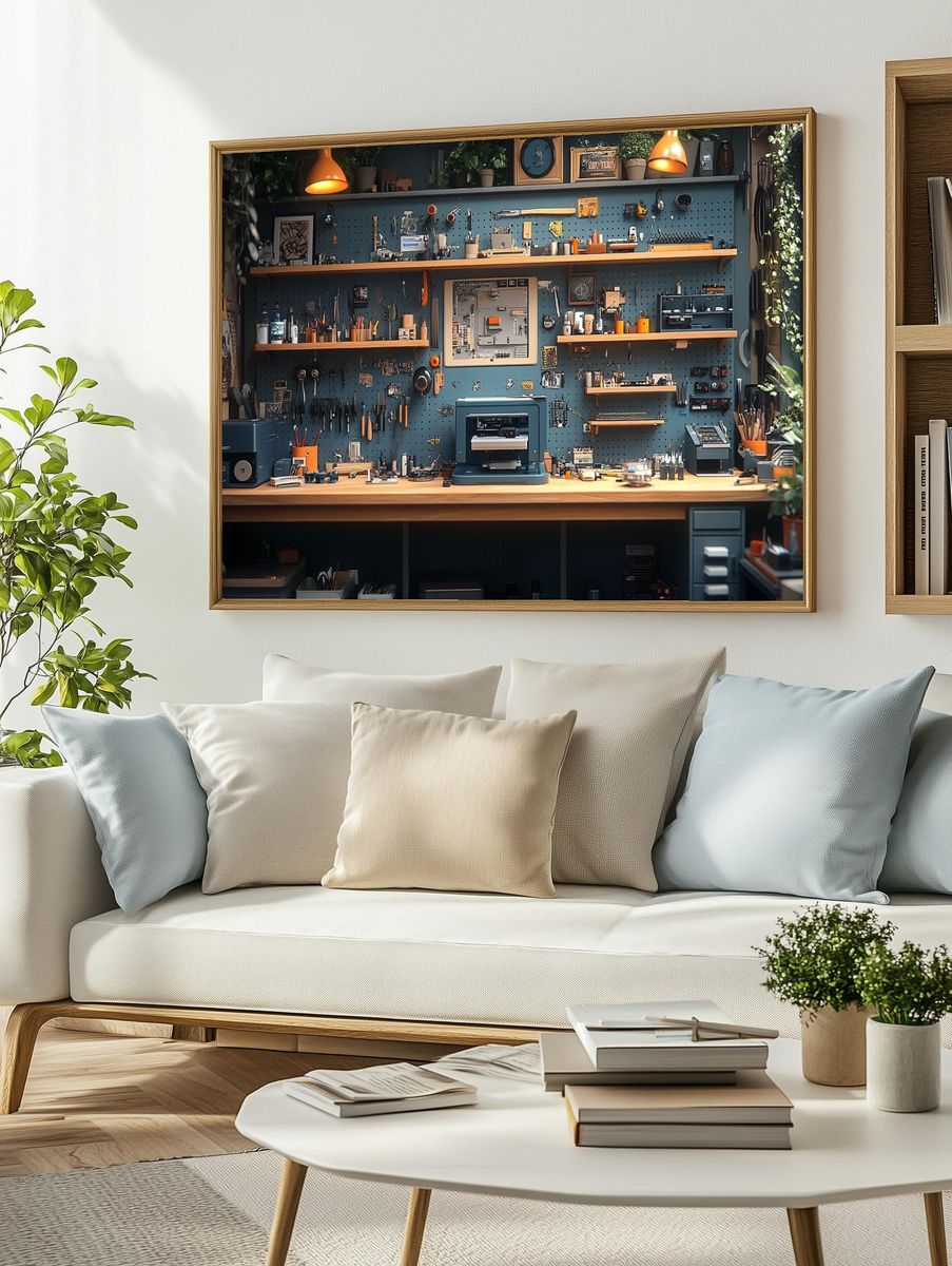 Creative Workshop Interior Photography Poster. — room view 2