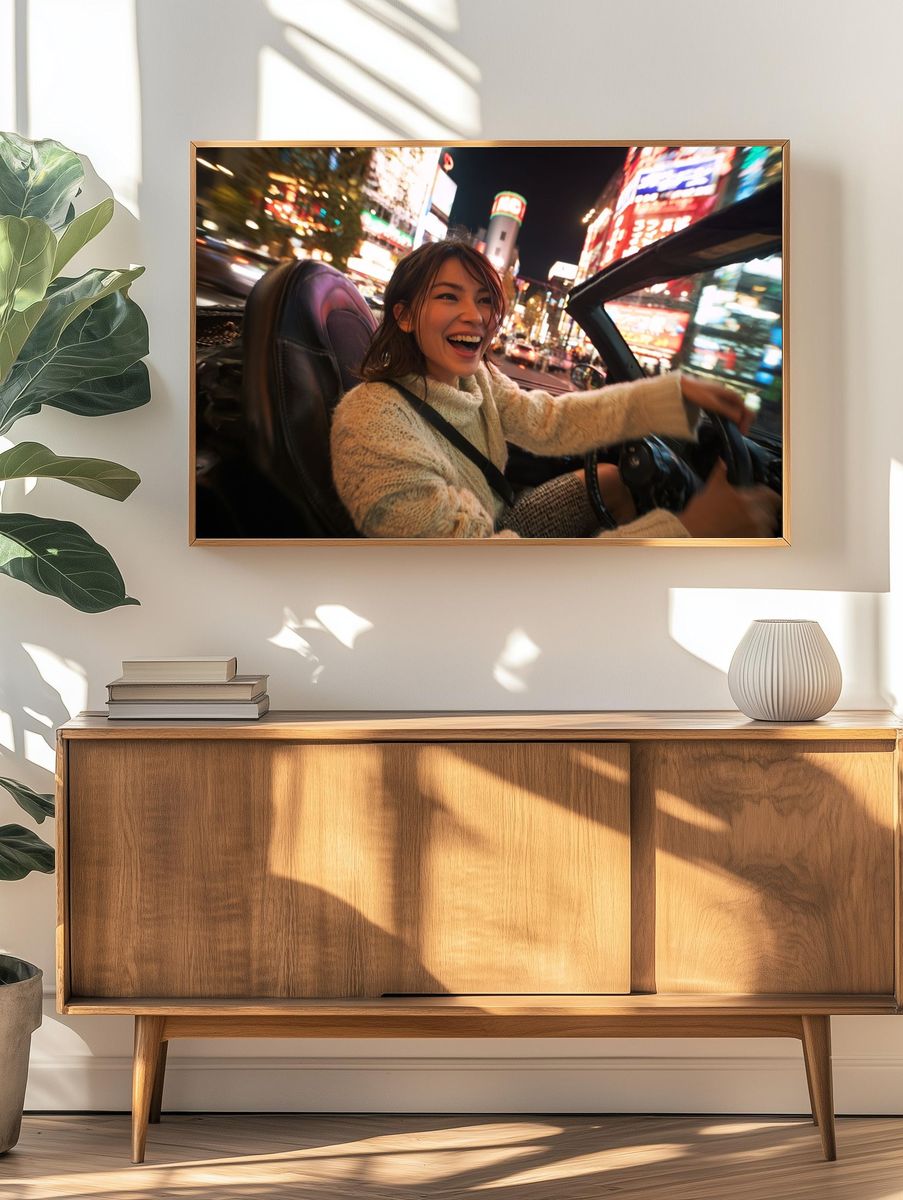 Tokyo Night Drive Photography Poster. — room view 3
