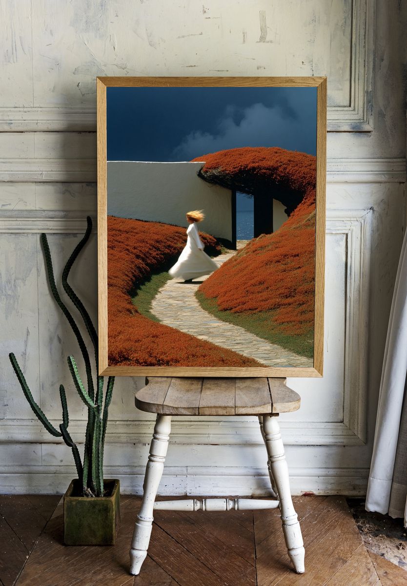Coastal Garden Dream Photography Poster. — room view 1