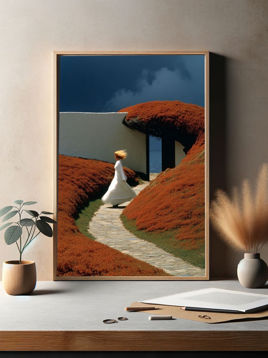 Coastal Garden Dream Photography Poster. — room view 2