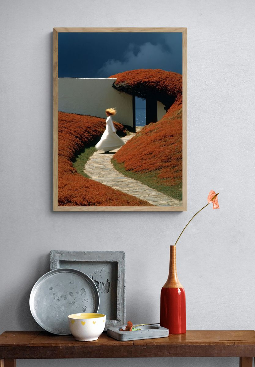 Coastal Garden Dream Photography Poster. — room view 3
