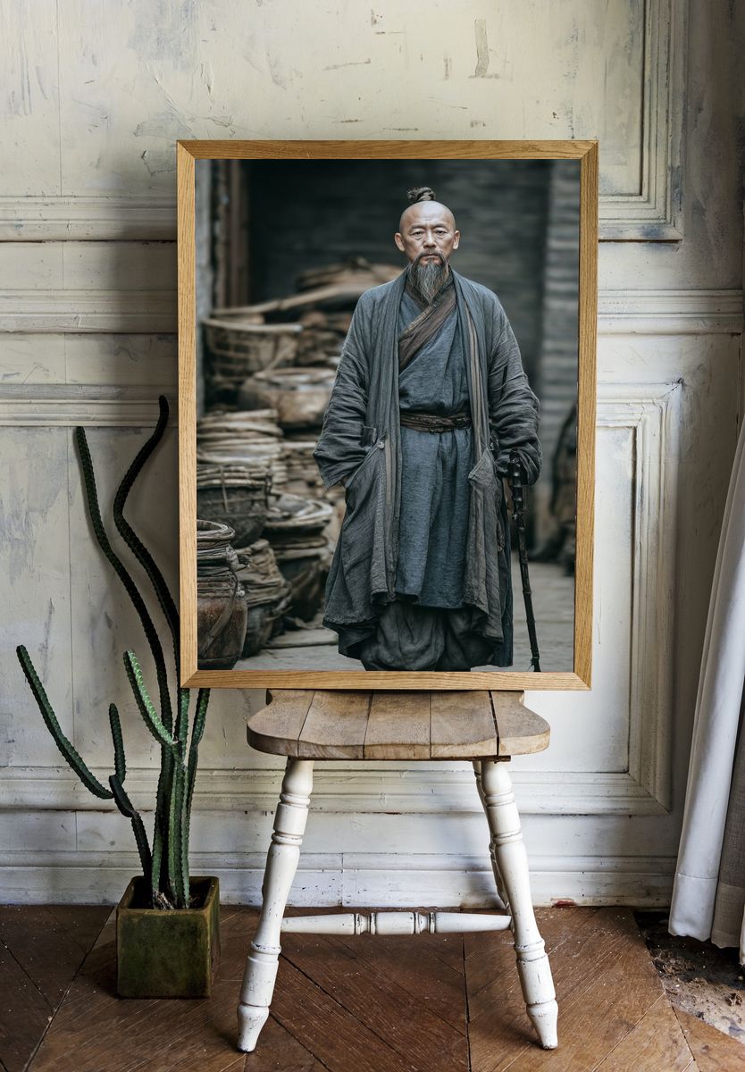 Ancient Warrior Portrait Photography Poster. — room view 1