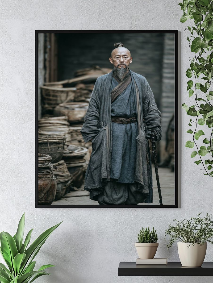 Ancient Warrior Portrait Photography Poster. — room view 4