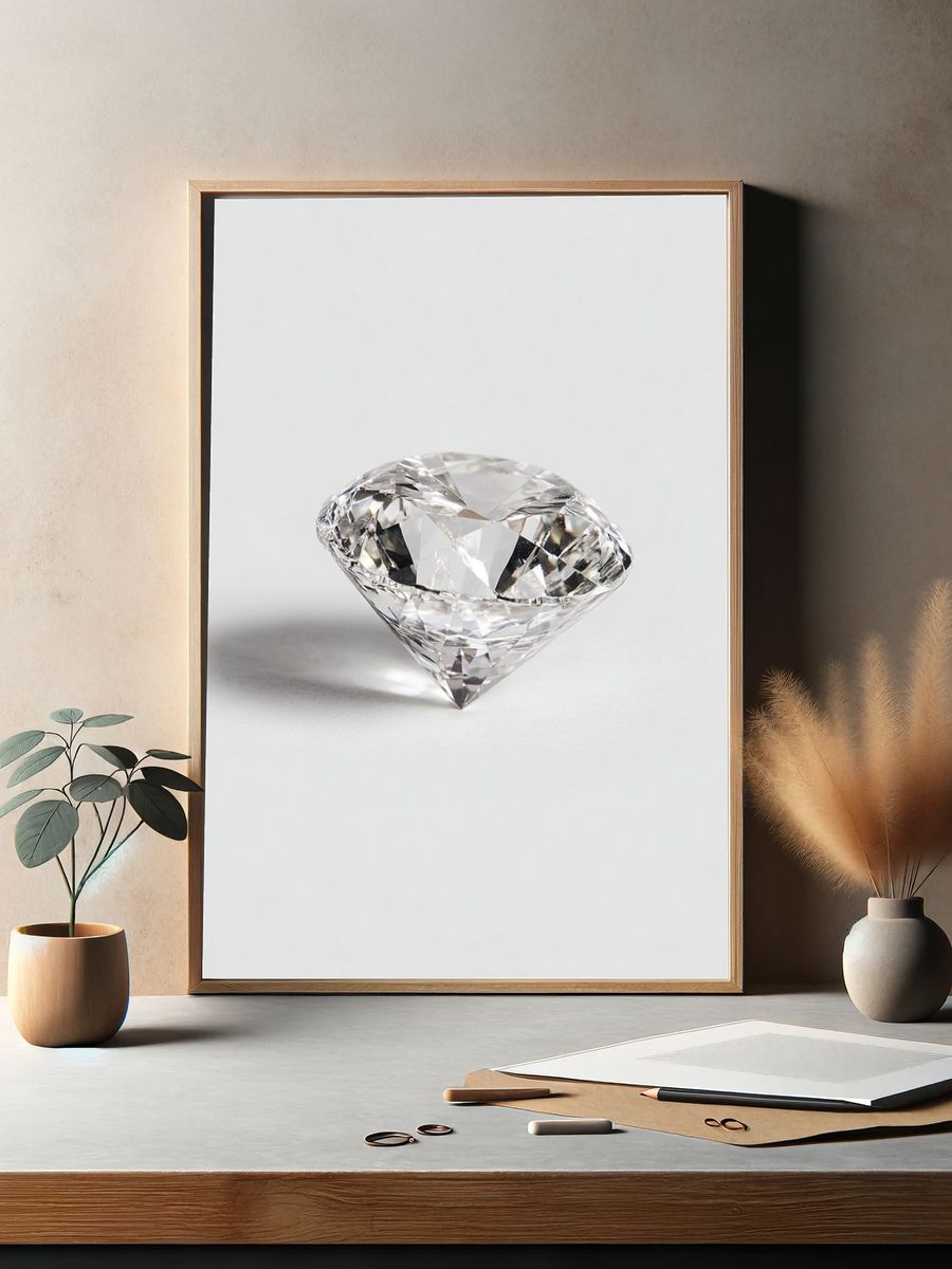 Diamond Still Life Photography Poster. — room view 2
