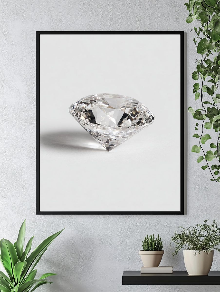 Diamond Still Life Photography Poster. — room view 4