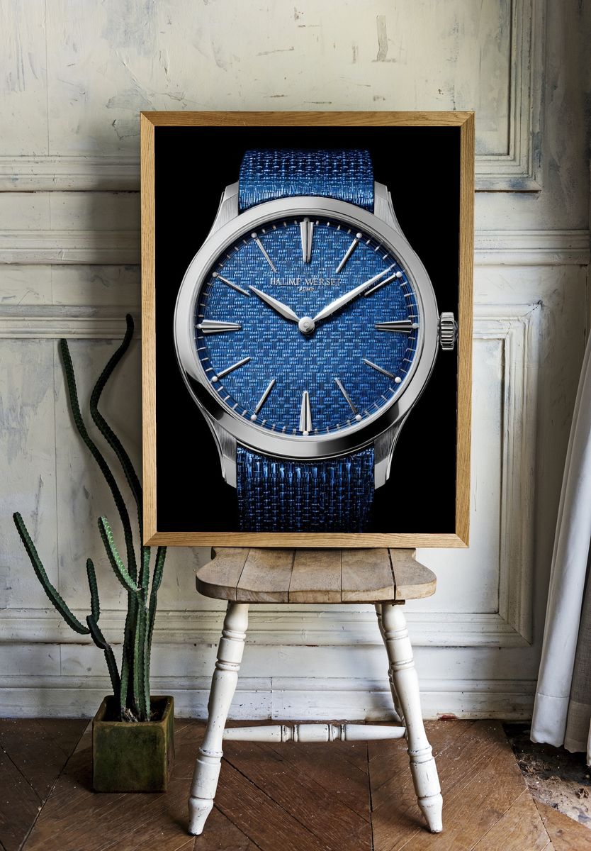 Blue Luxury Watch Photography Poster. — room view 1