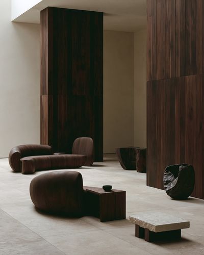 Minimalist Wood Interior Photography Poster. poster print