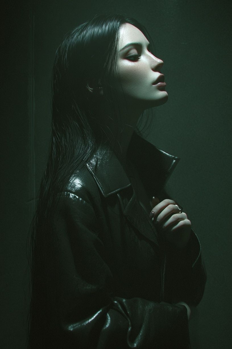 Moody Portrait Photography Poster. poster detail