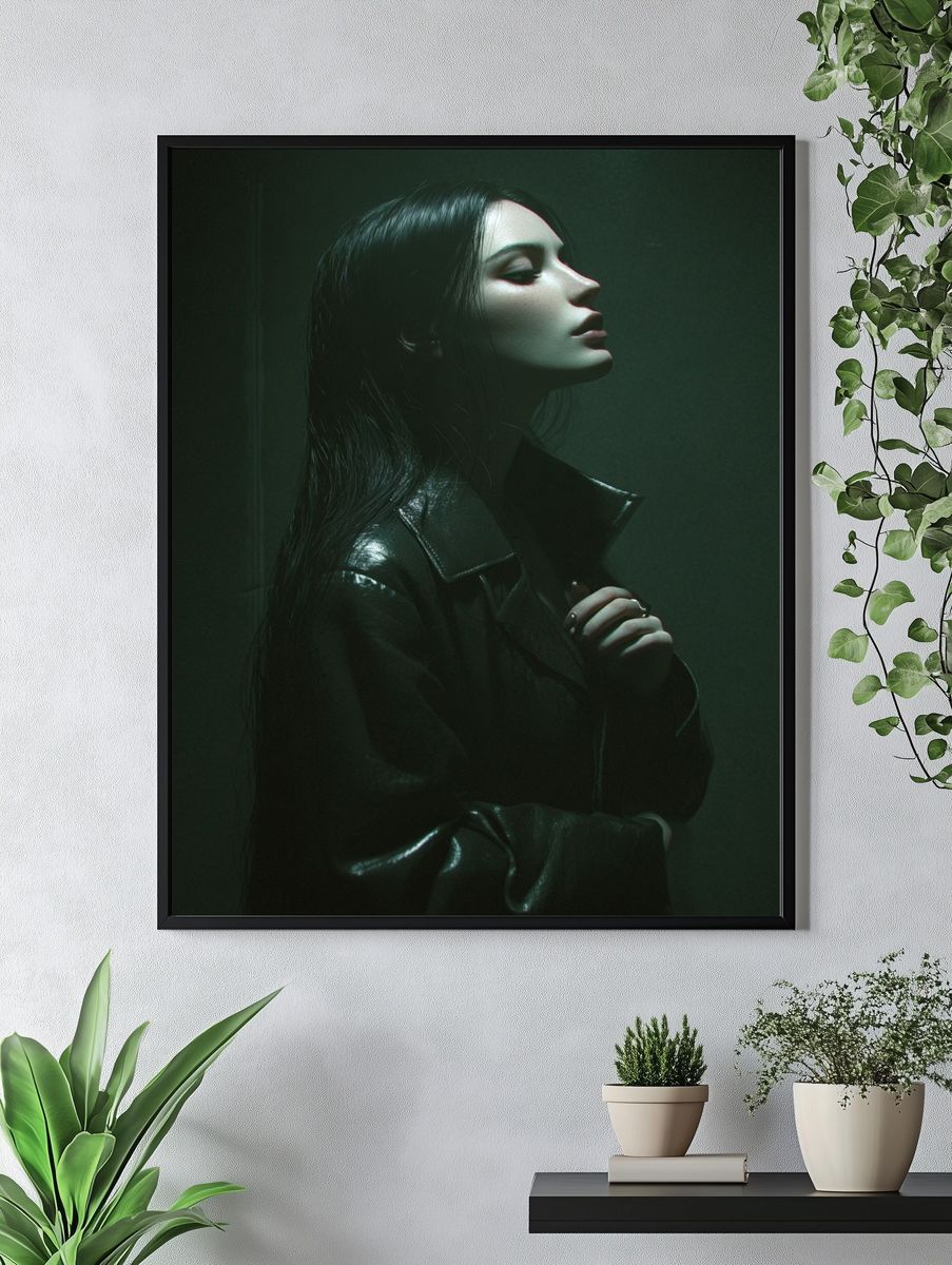 Moody Portrait Photography Poster. — room view 4