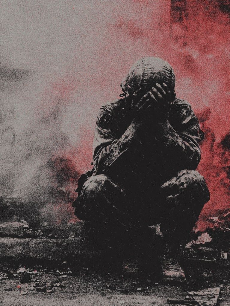 Smoke and Soldier — Photography Print. poster detail