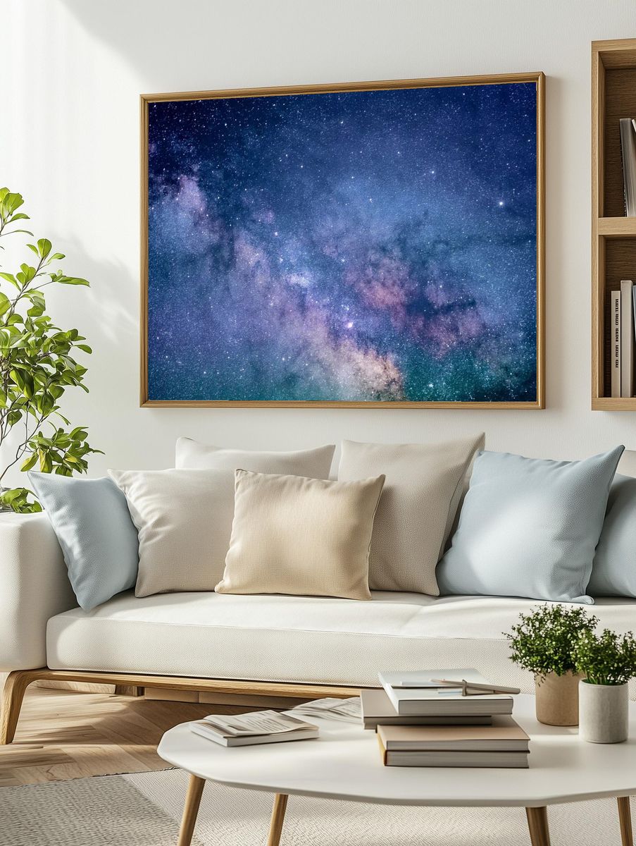 Galaxy wallpaper, desktop HD aesthetic. — room view 2