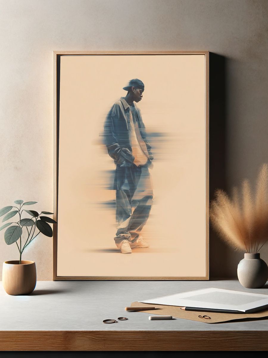 Glitch Streetwear Portrait Print. — room view 2
