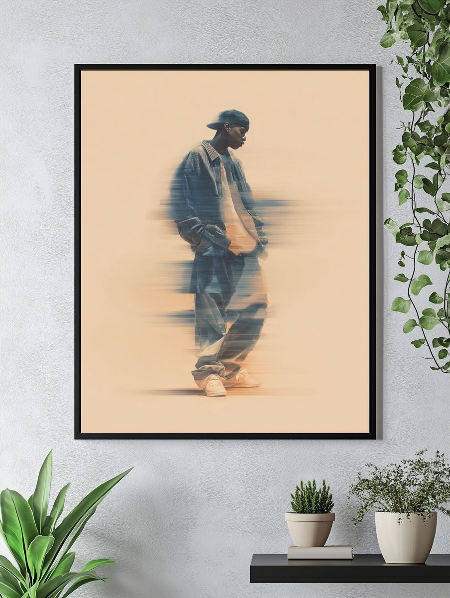 Glitch Streetwear Portrait Print. — room view 4