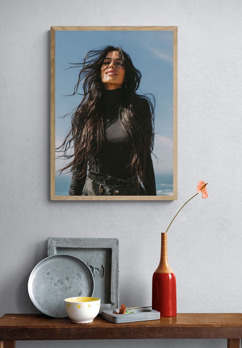 Windblown Portrait Photography Poster. — room view 3