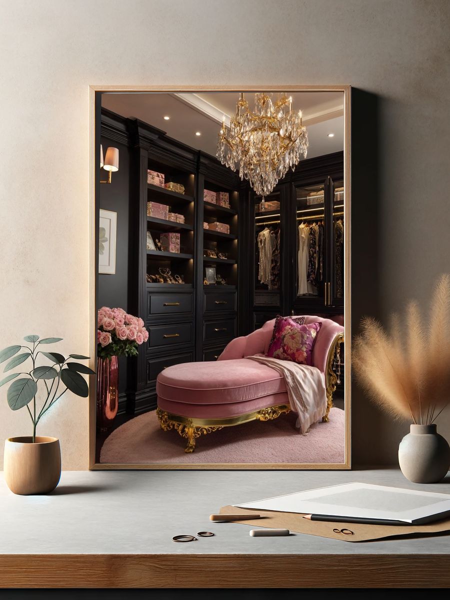 Luxury Dressing Room Interior Print. — room view 2