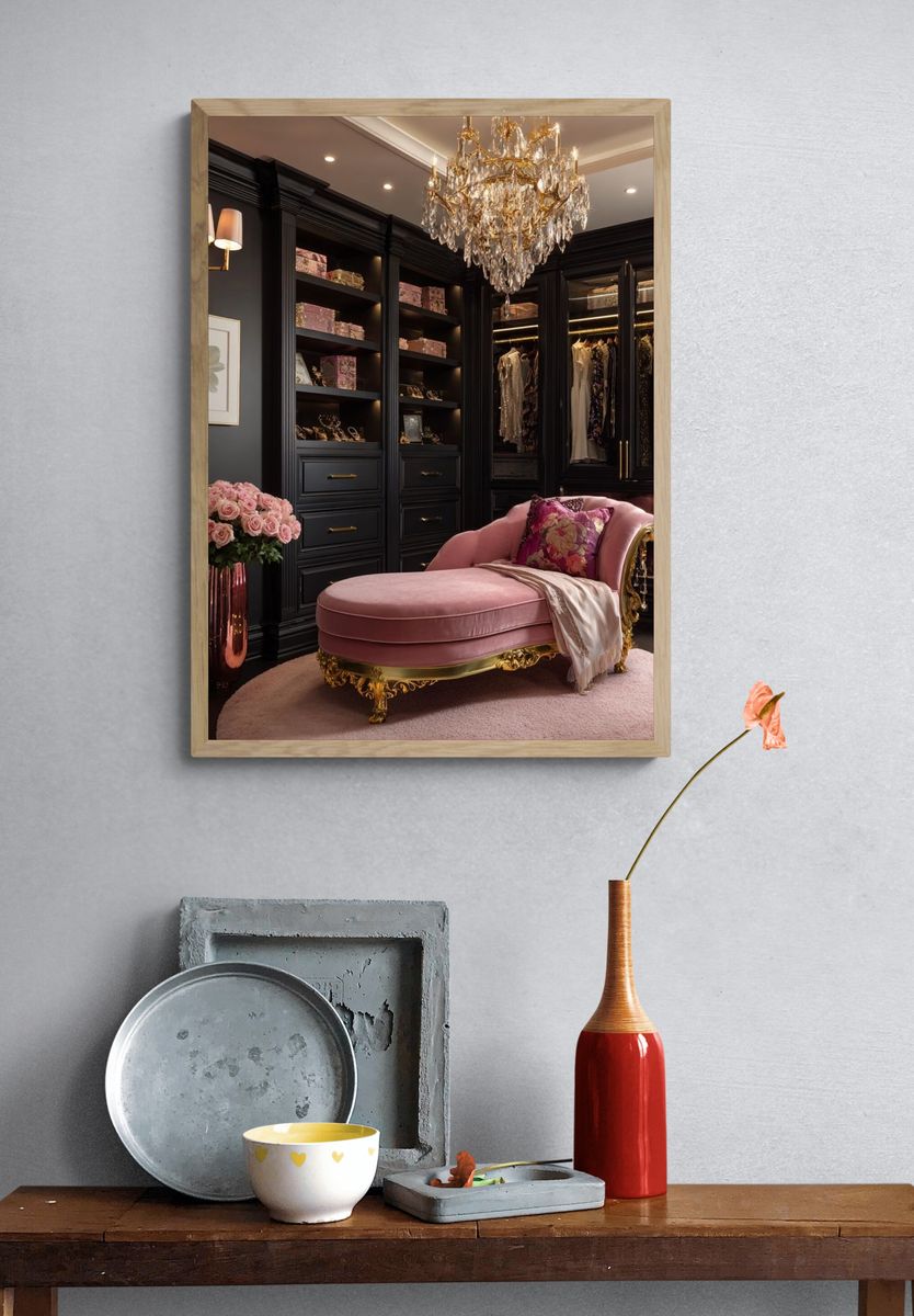 Luxury Dressing Room Interior Print. — room view 3