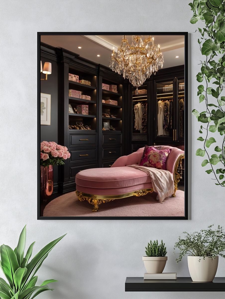 Luxury Dressing Room Interior Print. — room view 4