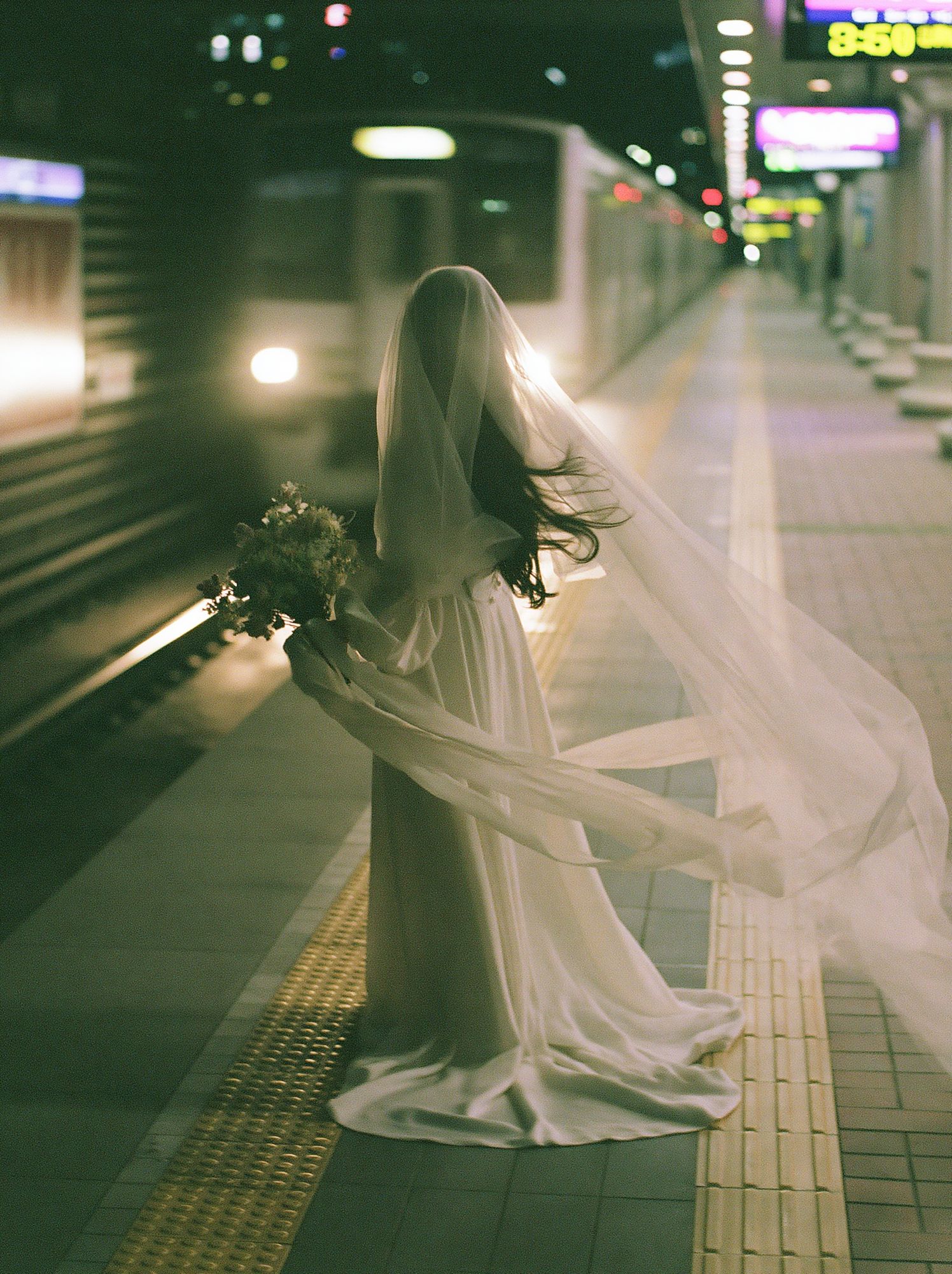 Veiled Bride Station Poster. poster detail