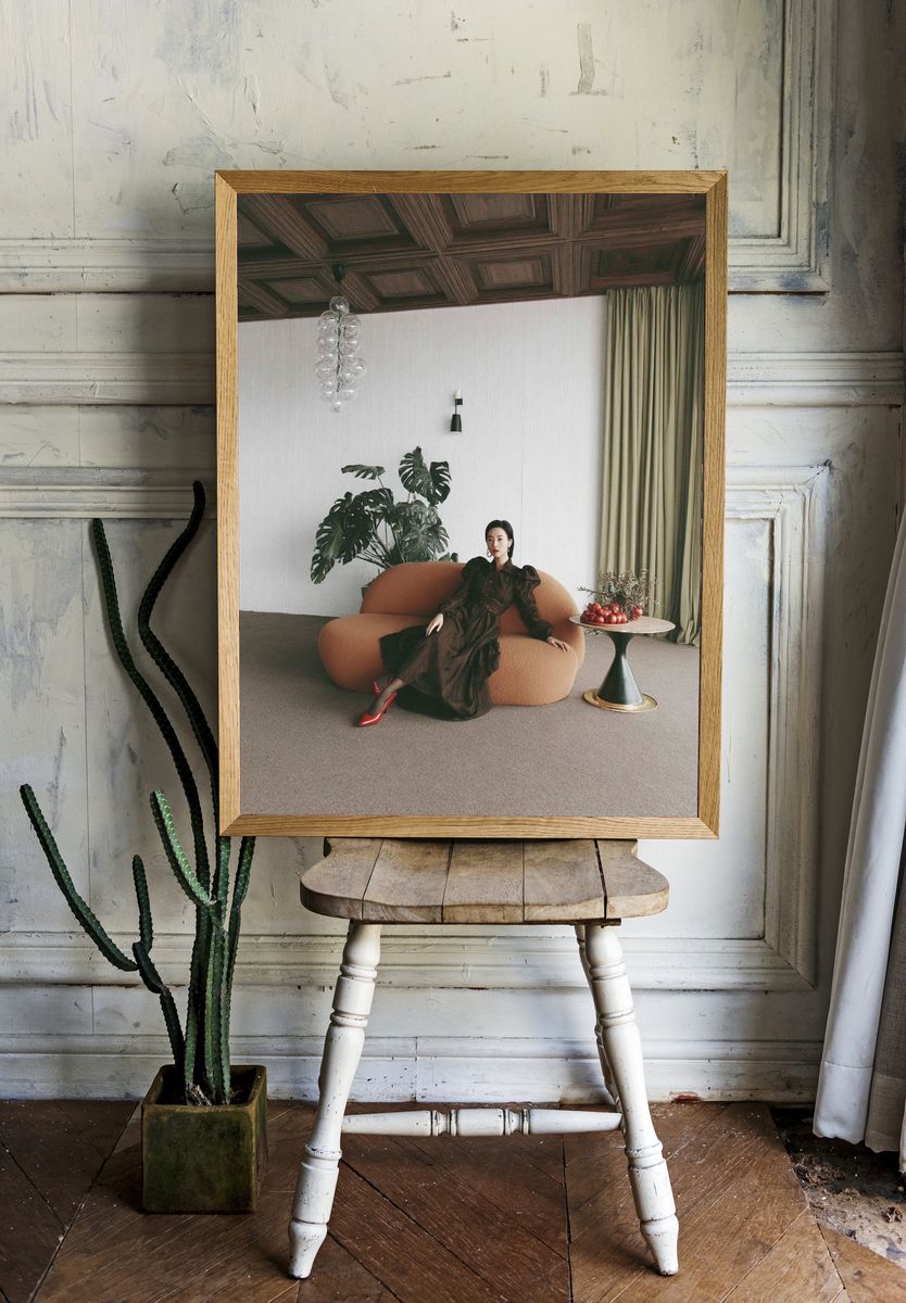 Elegant Interior Portrait Print. — room view 1