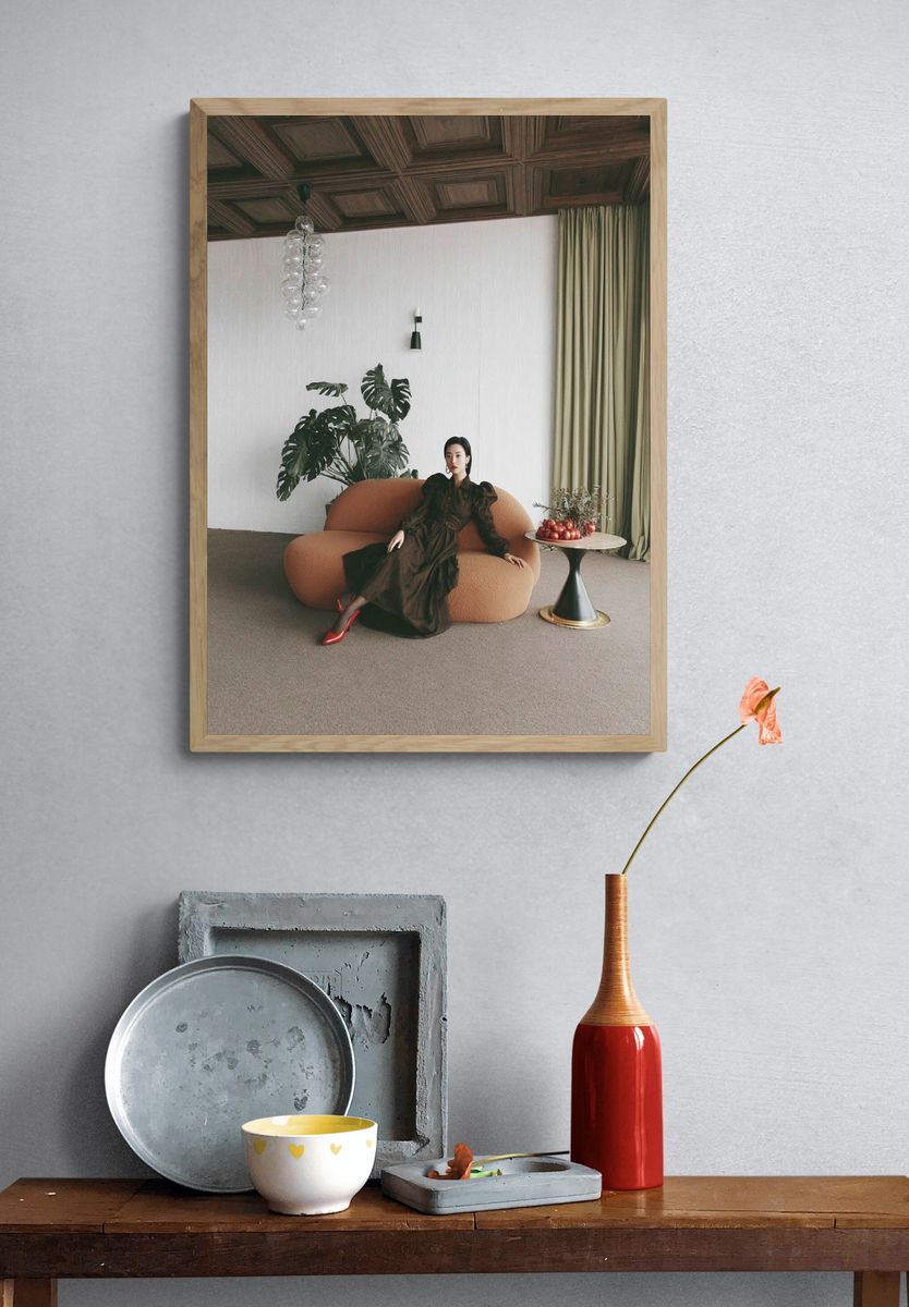 Elegant Interior Portrait Print. — room view 3