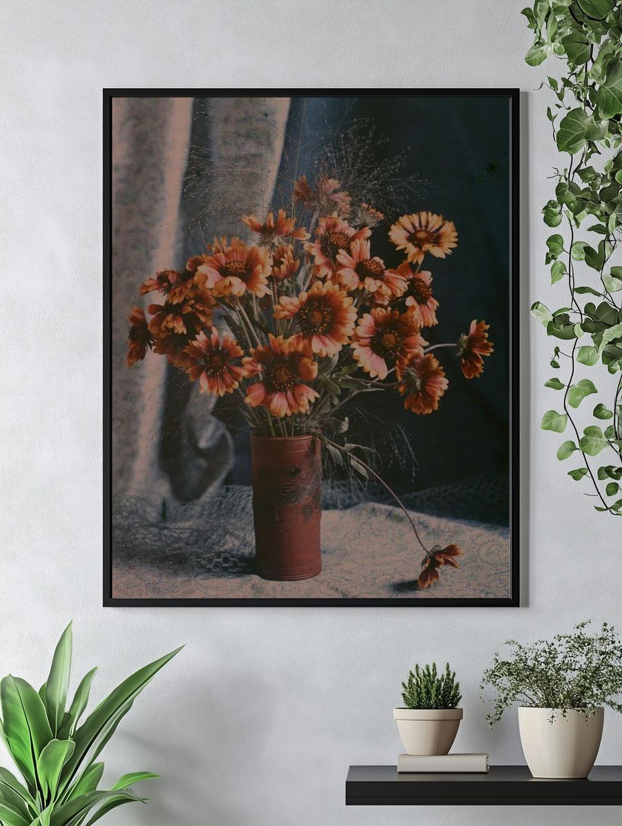 Gaillardias by Robert Walrond (1918) — Art Print. — room view 4