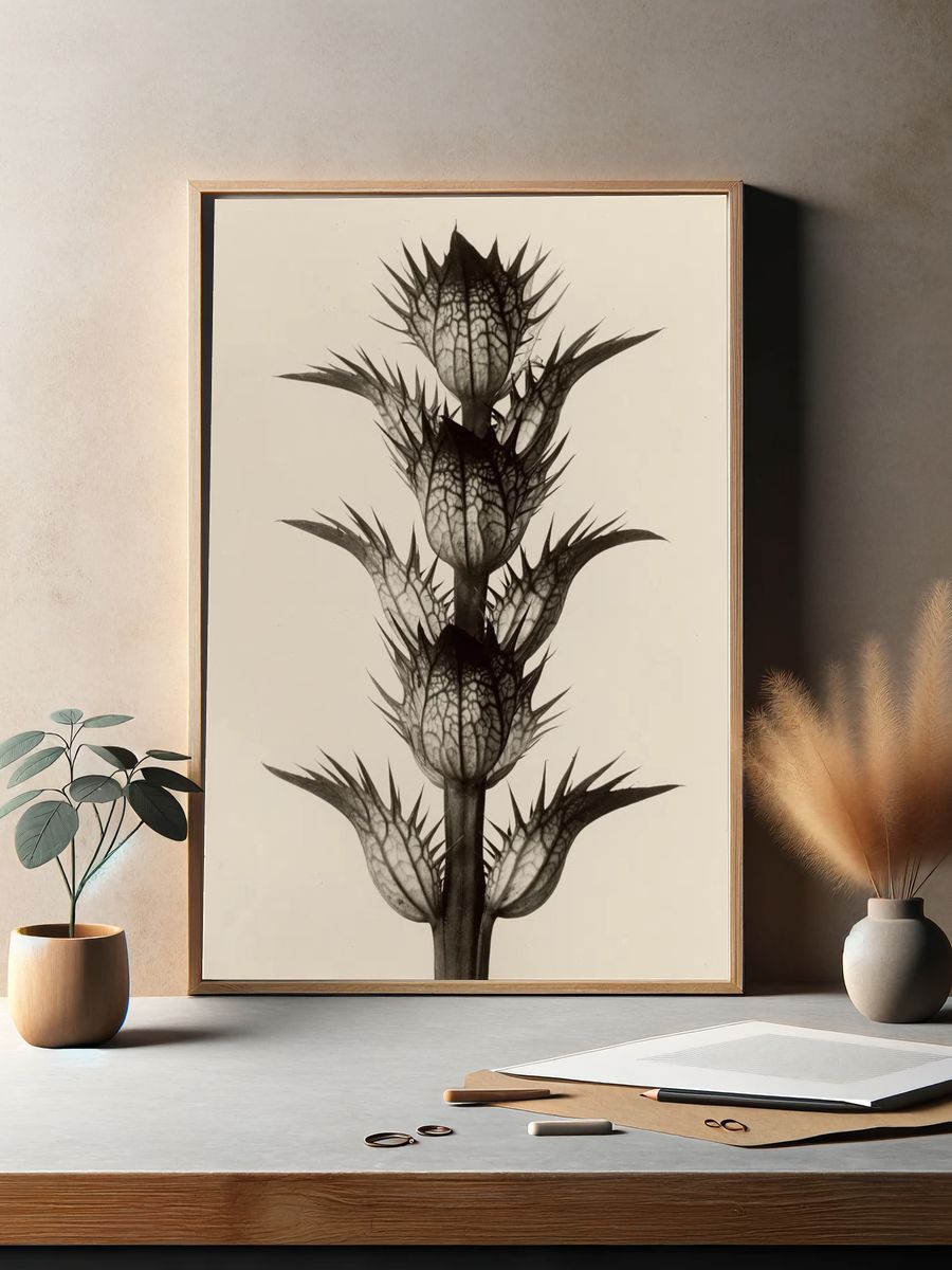 Acanthus mollis by Karl Blossfeldt — Art Print. — room view 2